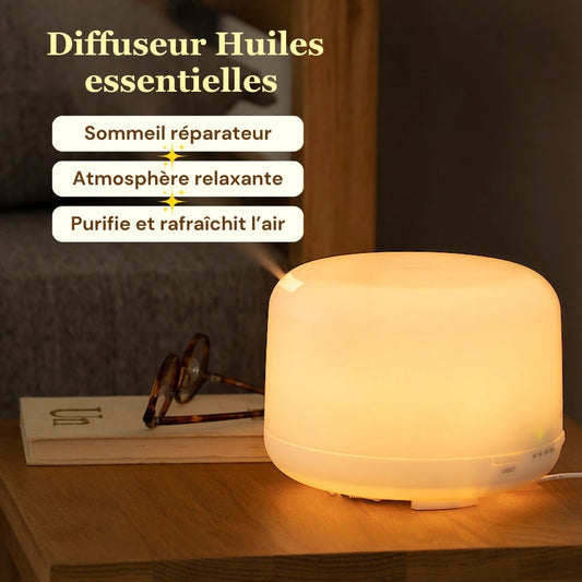 Diffuseur d'Huiles Essentielles Aromistica NebulaMist 500ML – Aromathérapie et Ambiance dans un Design Compact