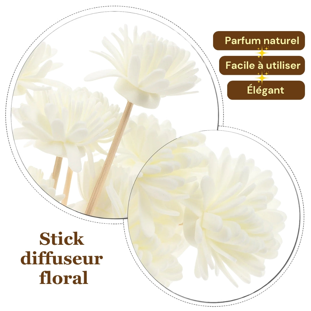 Tiges Diffuseurs de Parfum Chrysanthème – Diffusion Naturelle de Fragrance pour Votre Espace