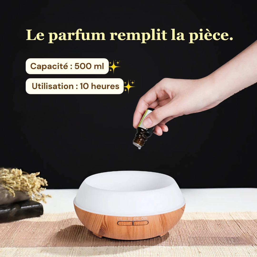 Aromistica QuintEssence Diffuser – 5-en-1 Diffuseur Ultrasonique d'Huiles Essentielles