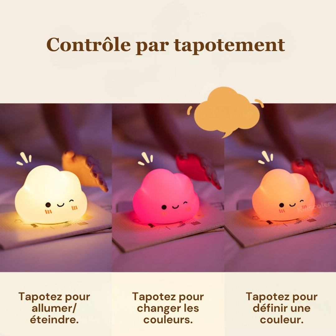 Lampe veilleuse cloudy pour enfant