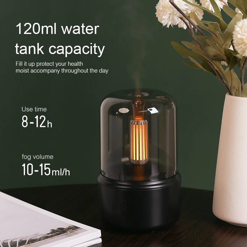 Aromistica Serenity Glow – Compact Essential Oil Diffuser with USB Humidifier and Night Light 